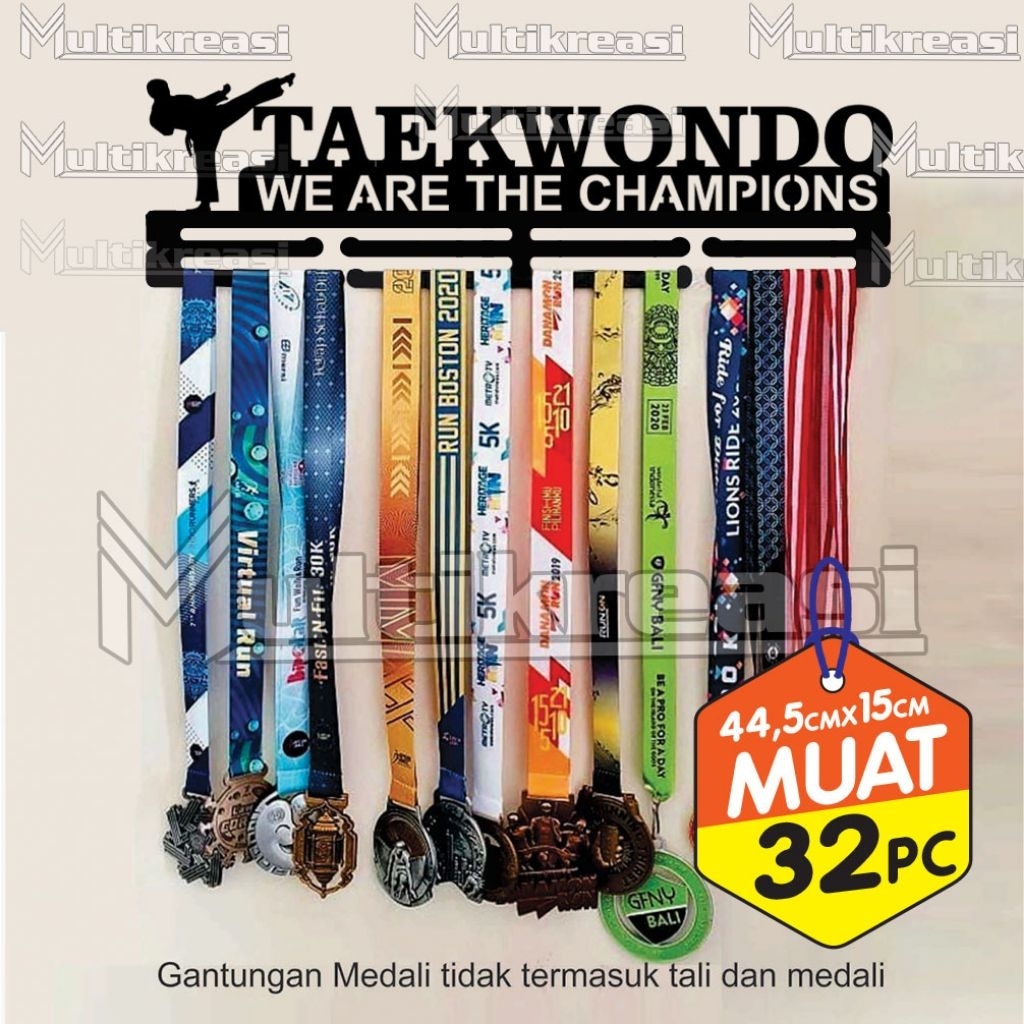 Taekwondo Gantungan Medali Estetik