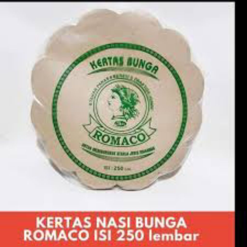 KERTAS NASI KEMBANG ISI 250 PCS - KERTAS ALAS PIRING ROTAN ISI 250 PCS