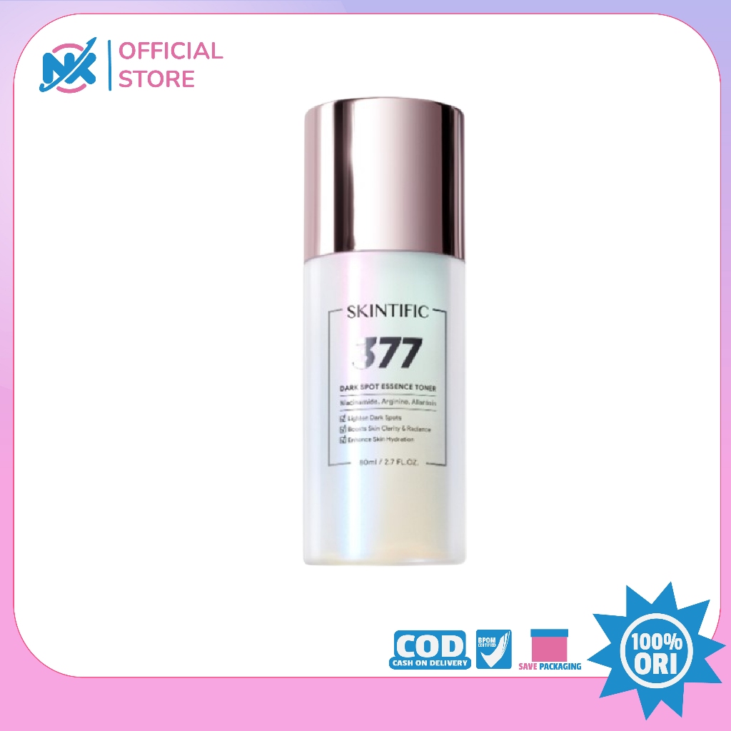 SKINTIFIC - 377 Dark Spot Essence Toner 80ml | Flek Hitam Brightening Whitening