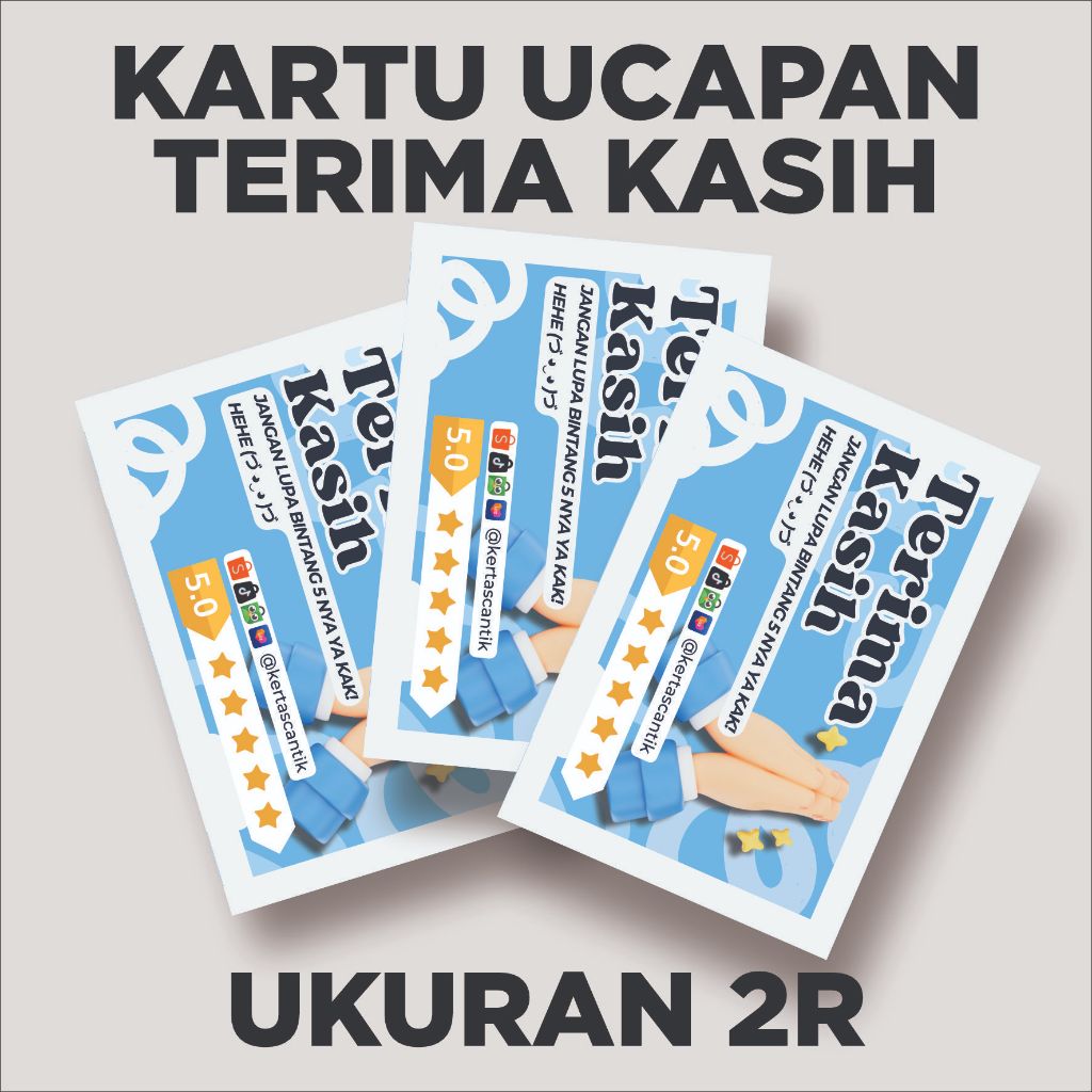 

Kartu Ucapan Terima Kasih @KertasCantik