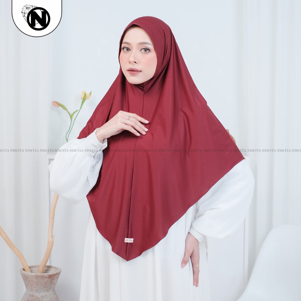 Bergo Malaysia Non Pet Polos XL Jersey / Jilbab Non Pet Non Tali XL Jersey