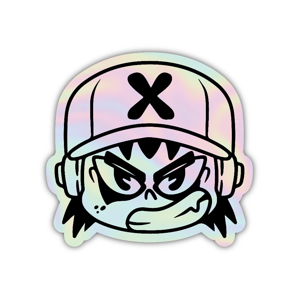 

Z467 sticker karakter y2k aesthetic, stiker hologram satuan