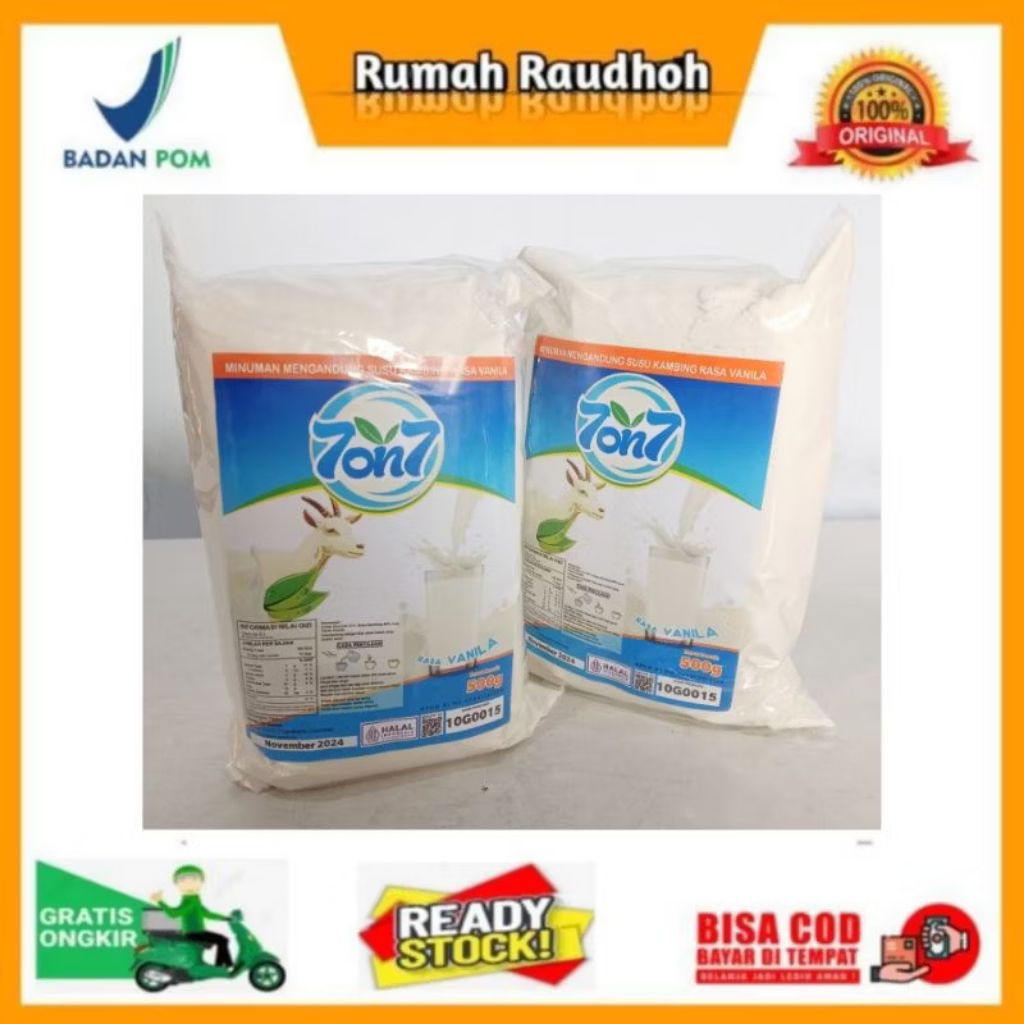 

SUSU KAMBING ETAWA 7ON7 VANILLA 500 GRAM