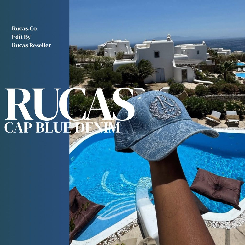 RUCAS BLUE DENIM PATTERN CAP [ORIGINAL]