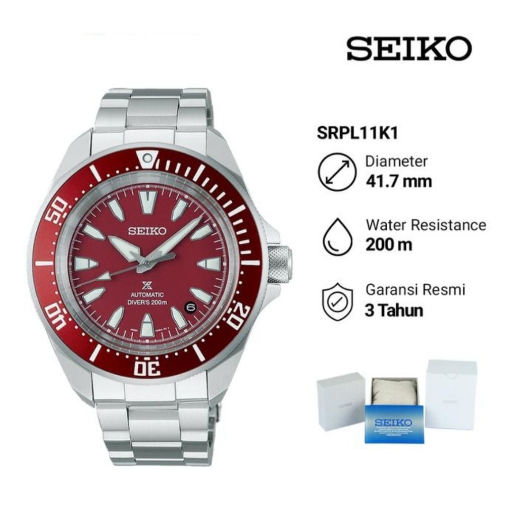 Seiko Prospex SRPL11K1 Automatic Drivers 200M Jam Tangan Pria Original