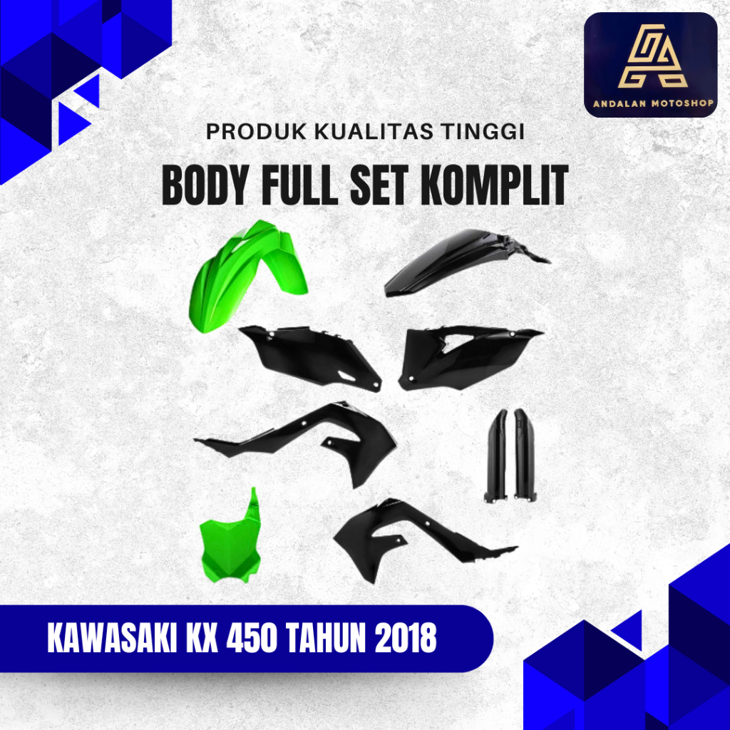 Body Kit Full Set - KAWASAKI KX 450 2018 ( Body Lengkap )