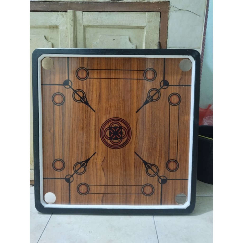 meja karambol ukuran mini buat anak2 fulset sama biji/kristal nya