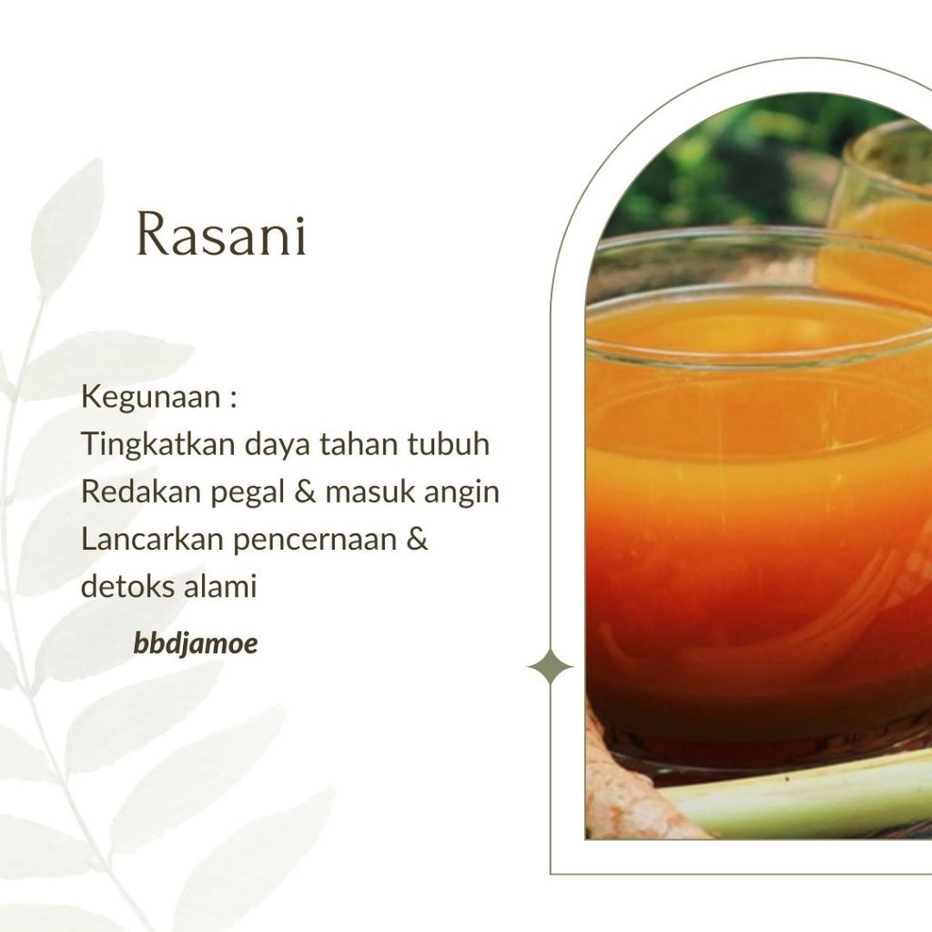 

bbdjamoe | Rasani herbal drink 100% alami Jahe + kunyit + asam jawa sehat, healthy, jamu, detox alami, immunity booster