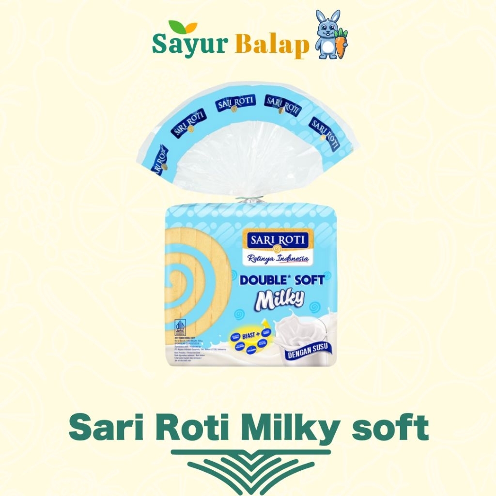 

Sari Roti Tawar milky Soft - Sayur Balap Lampung