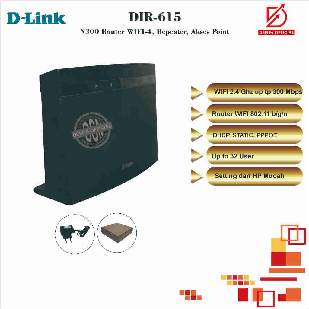 Modem Router Wireless Wifi D-Link DIR-615 N300