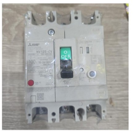 MITSHUBISHI NV125-CV 100A 3P 100-500mA ELCB MITSHUBISHI 100A 3P 100-500mA