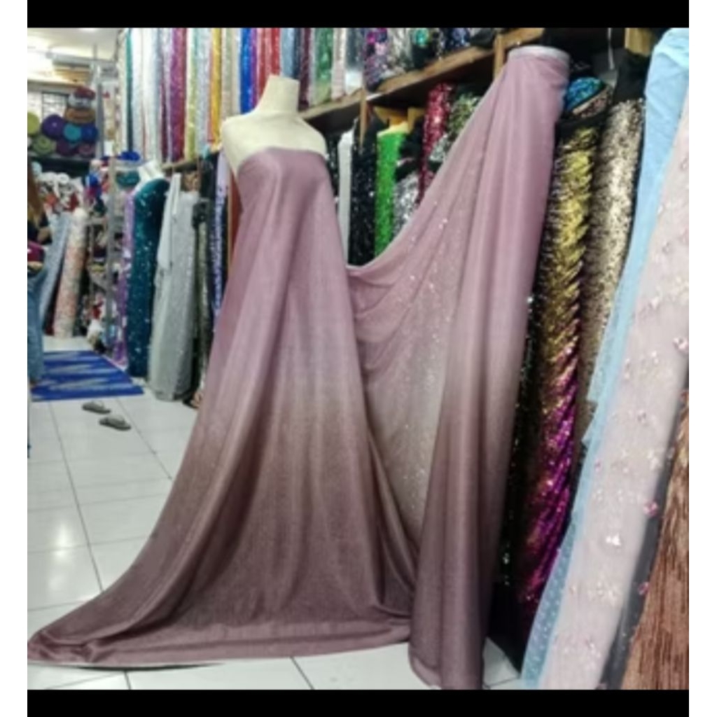BAHAN/KAIN METALIC JERSEY/KAIN JERSEY GRADASI