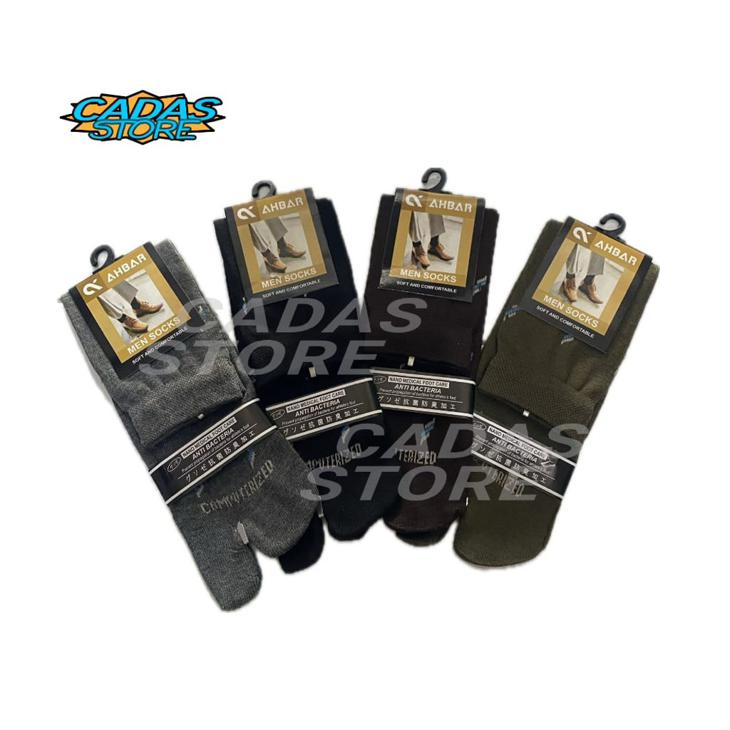 Kaos Kaki Jempol Pria Motif Panjang Sebetis Katun