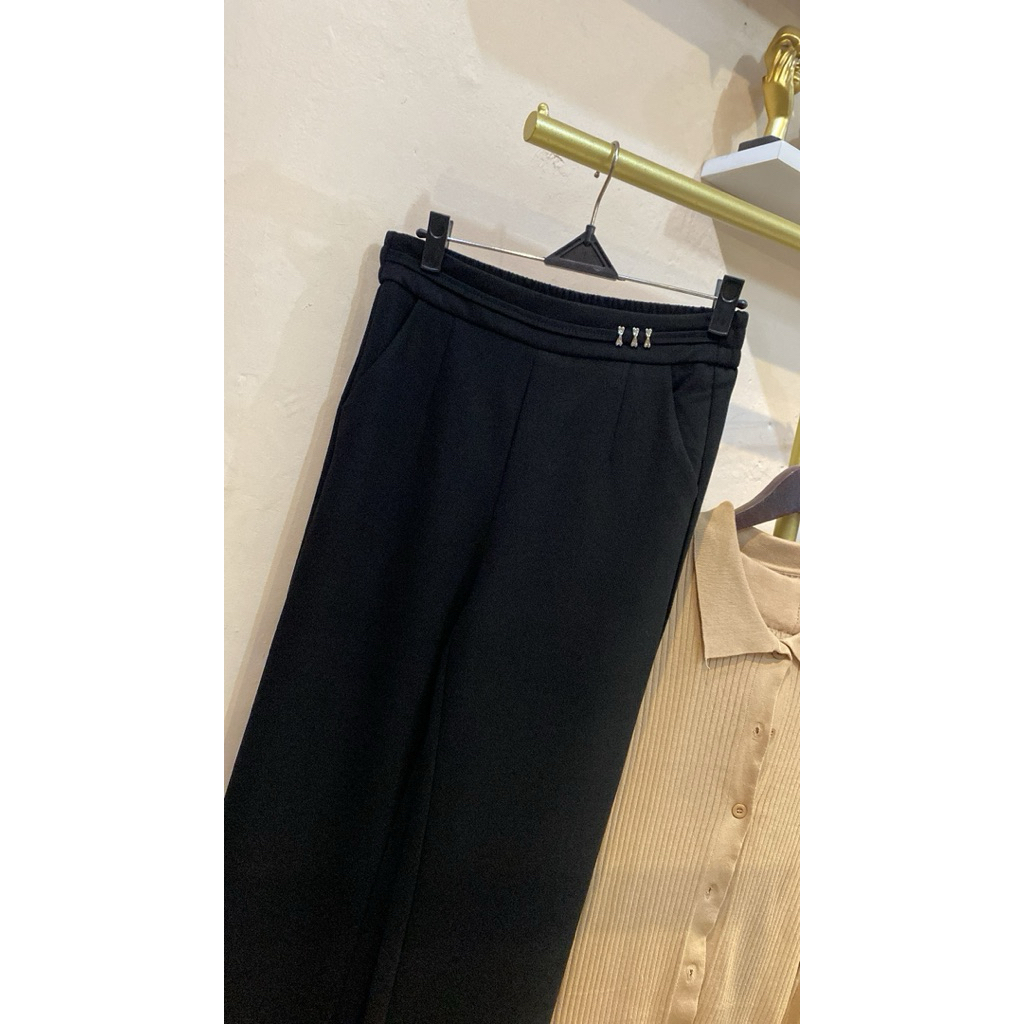 dyllaboutique celana kulot hitam import premium