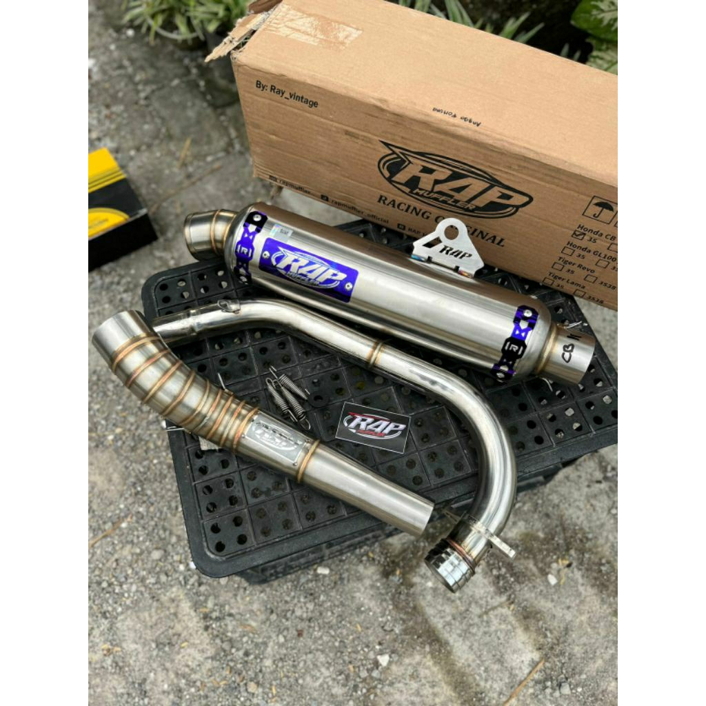 Kenalpot Racing bass ulem original RAP PNP cb Gl Megapro