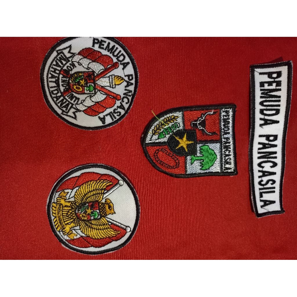 Bordir pemuda Pancasila atribut pemuda pancasila satu set