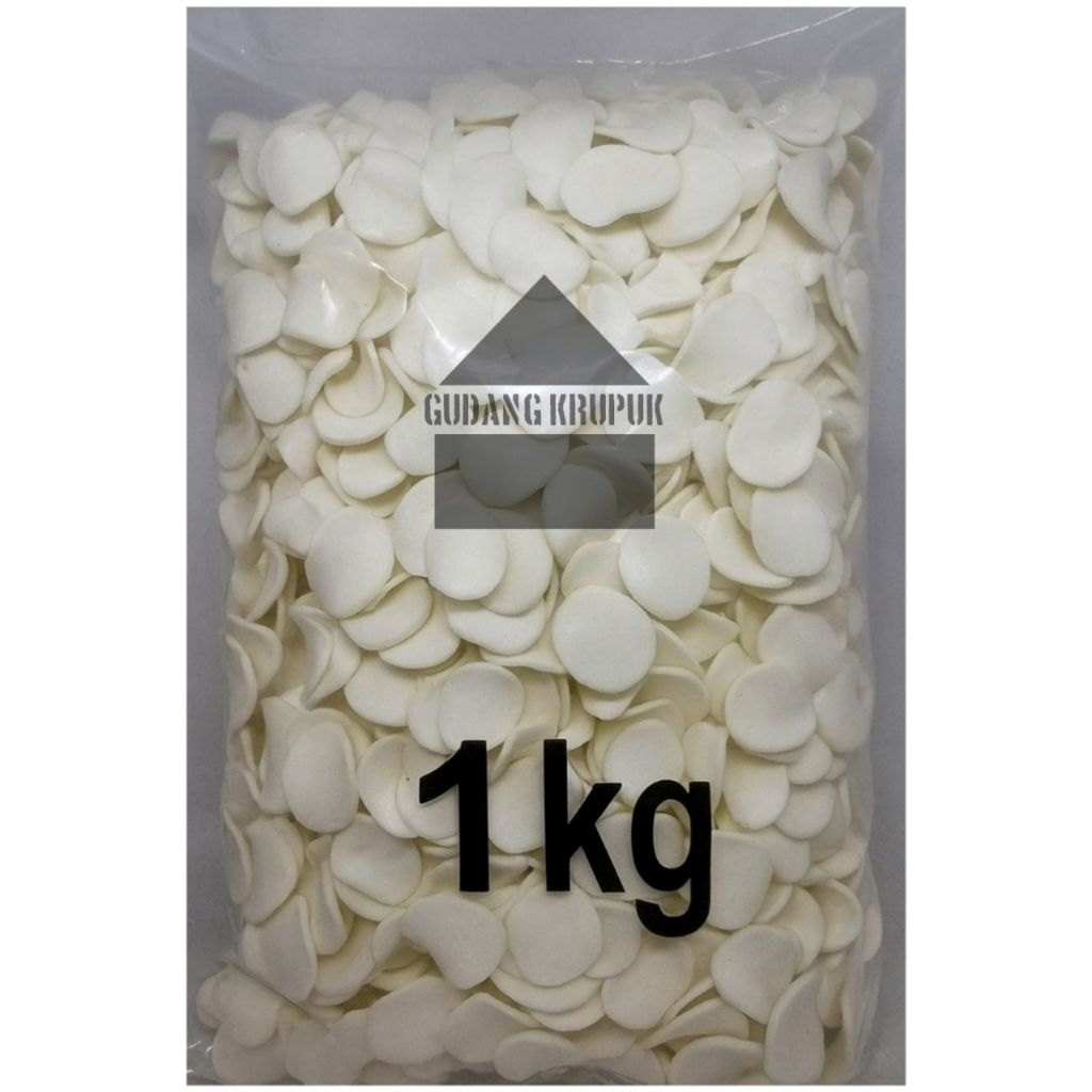 

Kerupuk putih rasa bawang 1 kg cocok untuk seblak dan lainnya