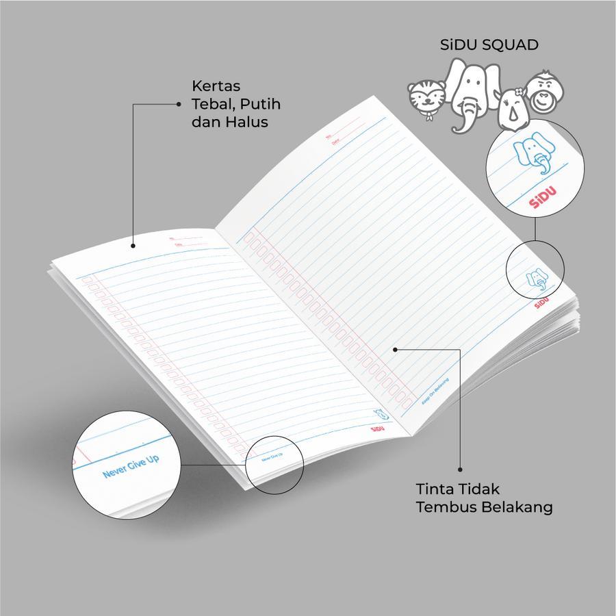 

Ay00! [Pelangi Stationery] SIDU Buku Tulis Special Edition Squad 38 Lembar 210x160mm Isi 10 Buku