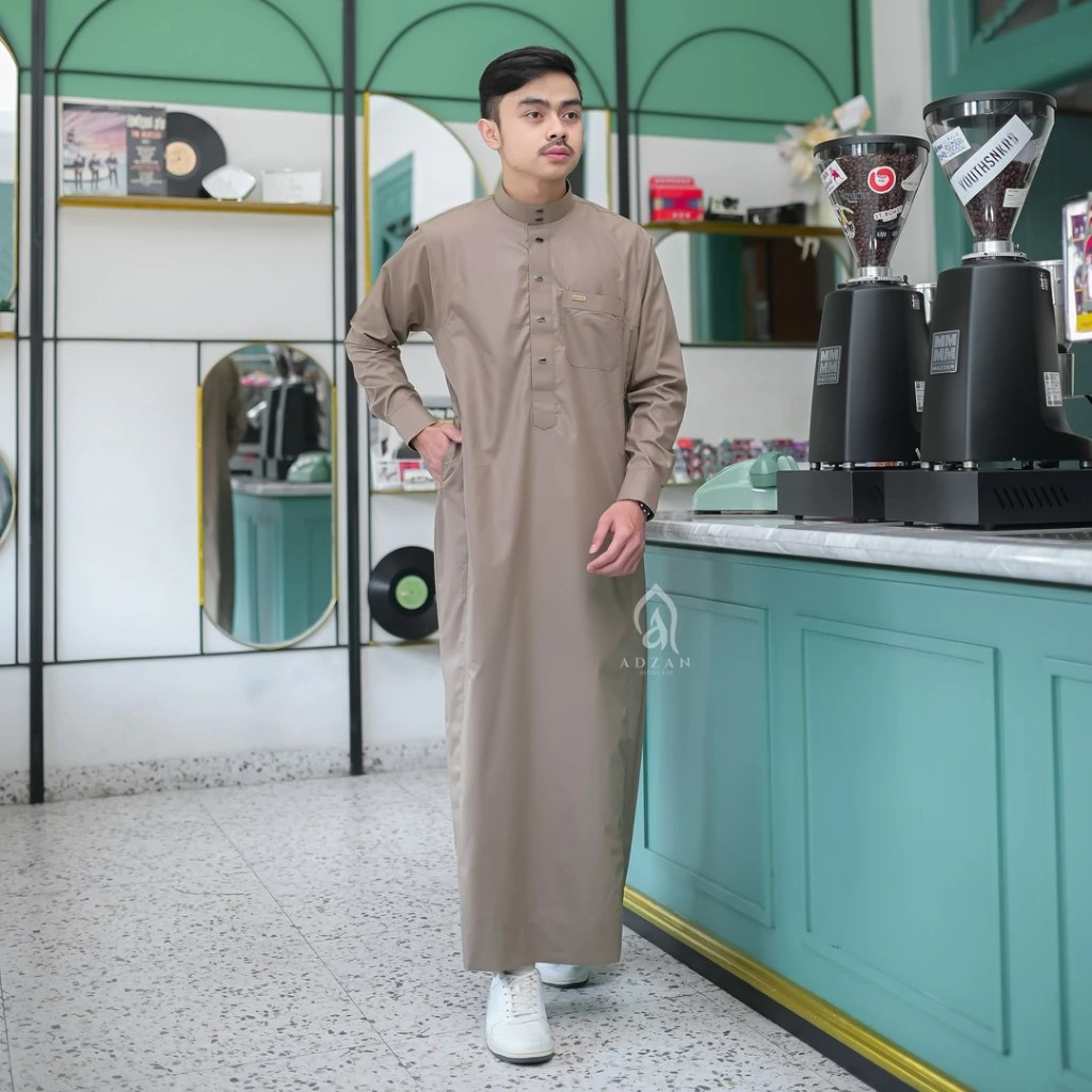 JUBAH ISMAIL MOTIF POLOS JUBAH PRIA DEWASA JUBAH SLIMFIT JUBAH PRIA TERBARU GAMIS PRIA