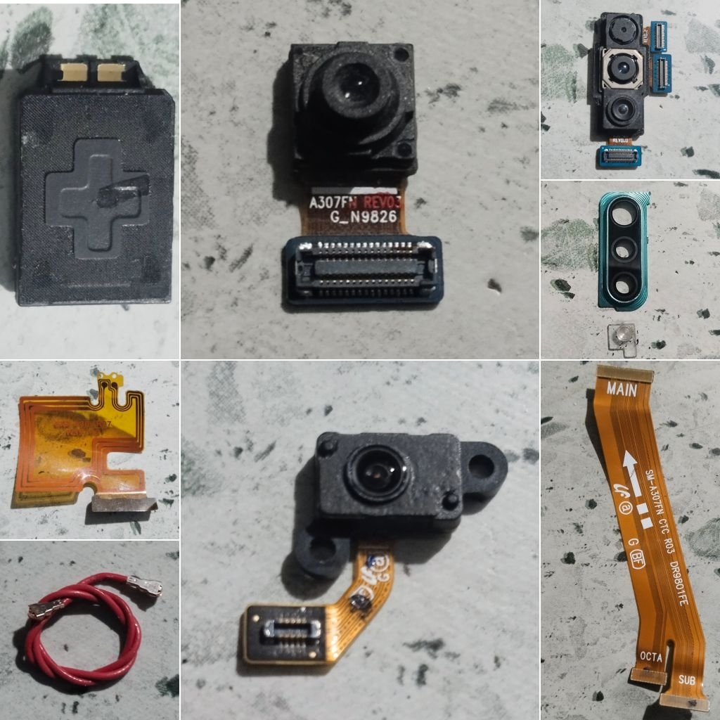 Samsung A30s A307 Bahan Kanibalan, Mesin Mati Total Matot, Konektor Cas HF, Antena, Flex UI MB, Fram