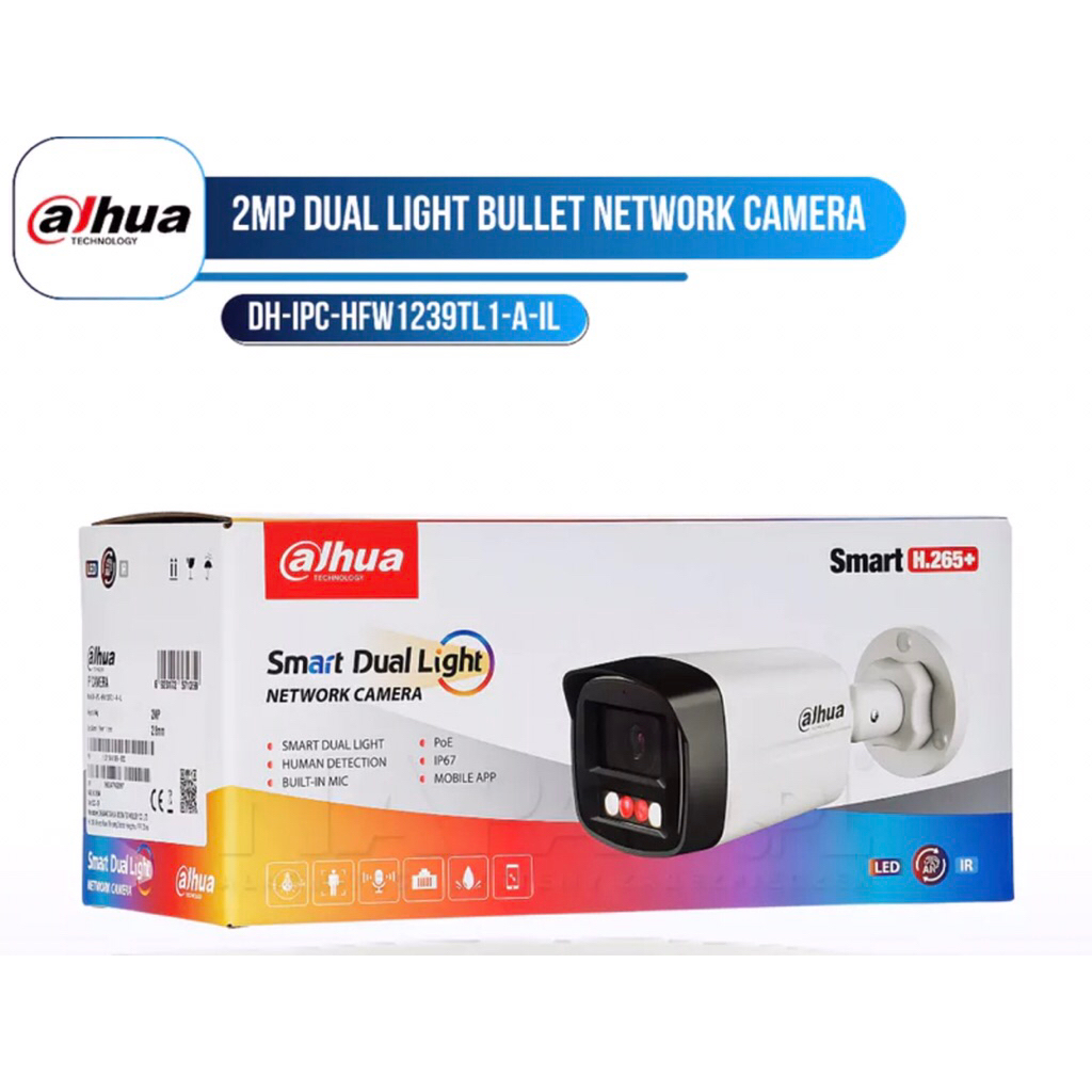 Kamera cctv dahua 2mp full color dual light IPCam