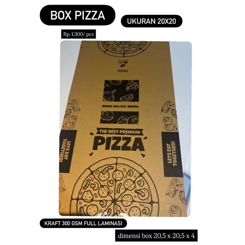 

Box pizza 20x20cm