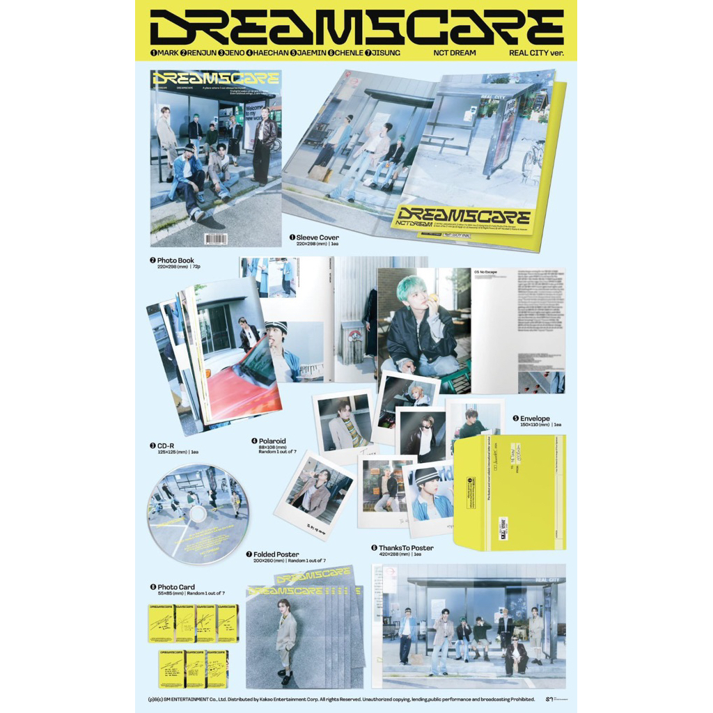 [ READY STOCK ] ALBUM REALCITY REAL CITY PHOTOBOOK SEALED NCT DREAM DREAMSCAPE OFFICIAL NEW MARK REN