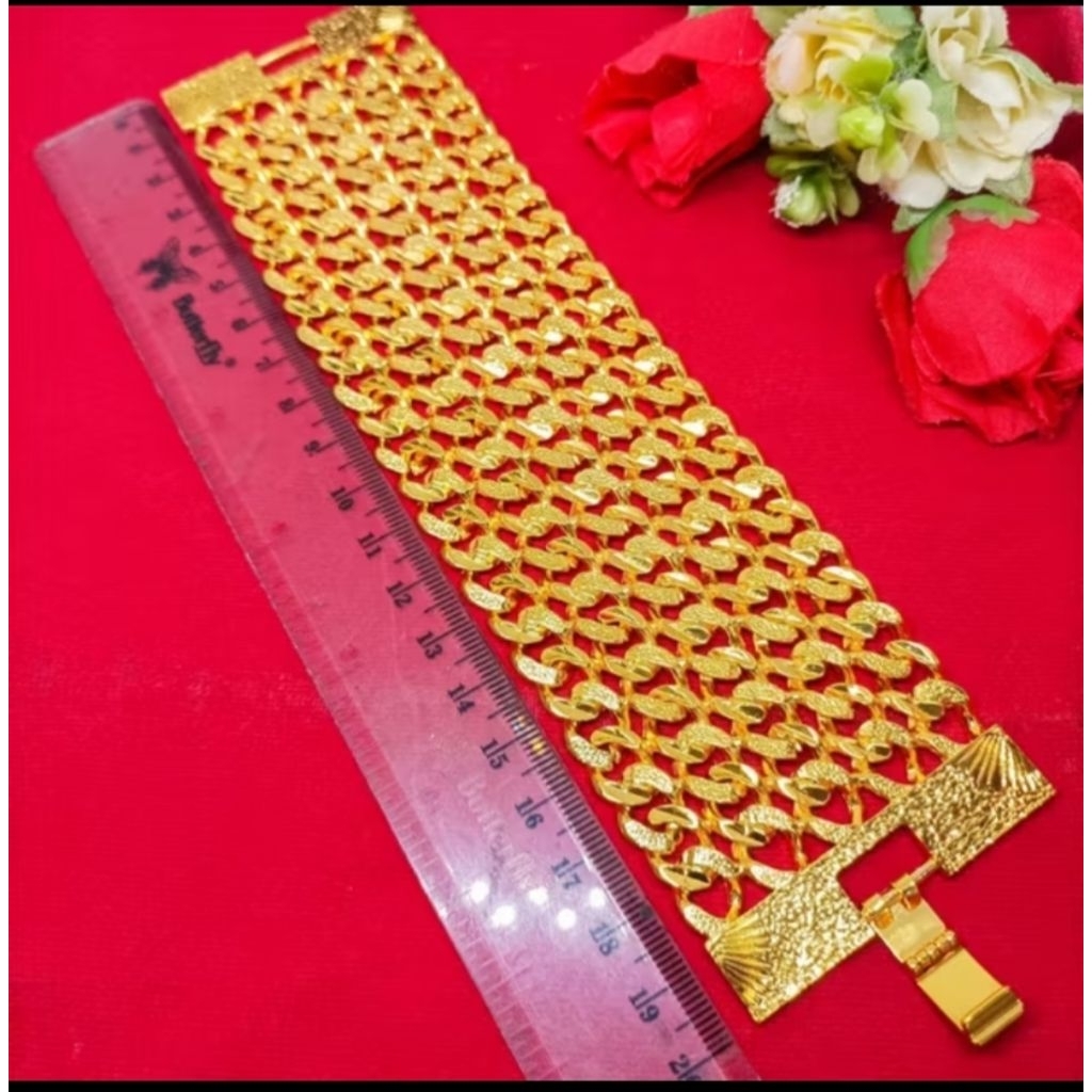 gelang Kendari perhiasan gelang rantai bracelet Bangkok lapis emas Hongkong 24k