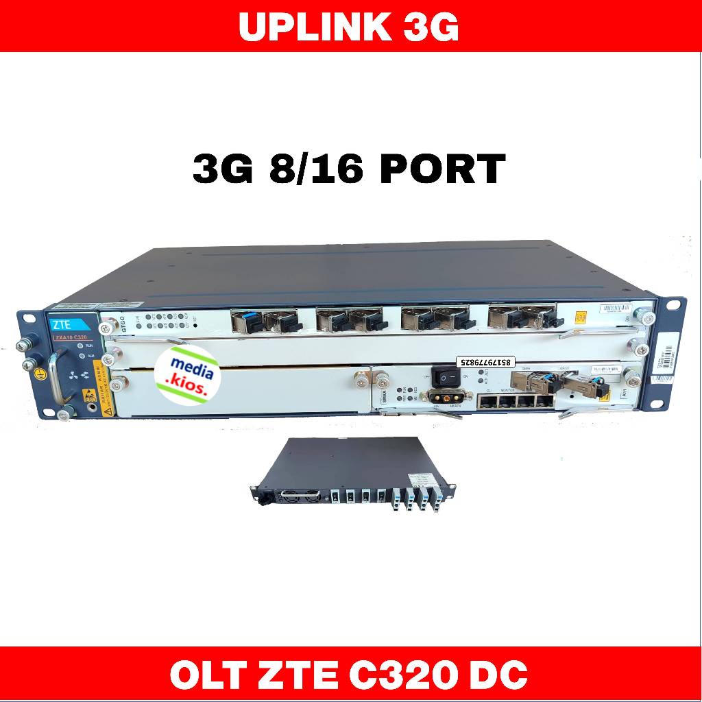 3G Olt Zte c320 dc mediakios gpon siap pakai SSD