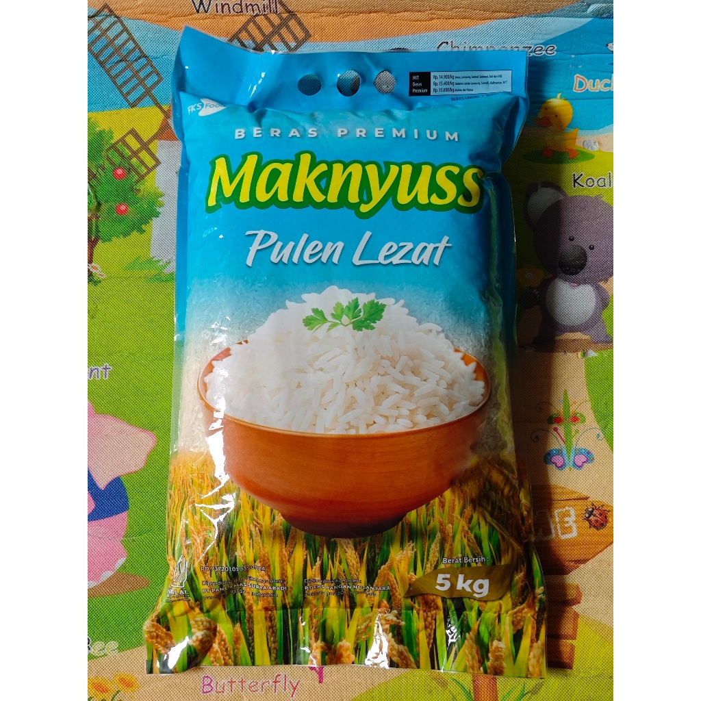 

Beras Maknyuss Beras Pulen Lezat Kualitas Premium 5kg