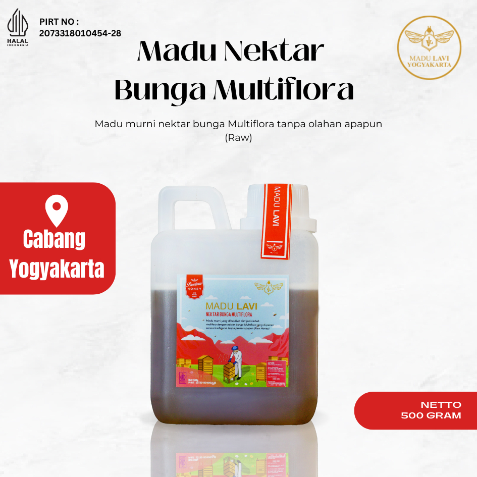 

Madu Hutan Nektar Multiflora 500 gram Honey Bee