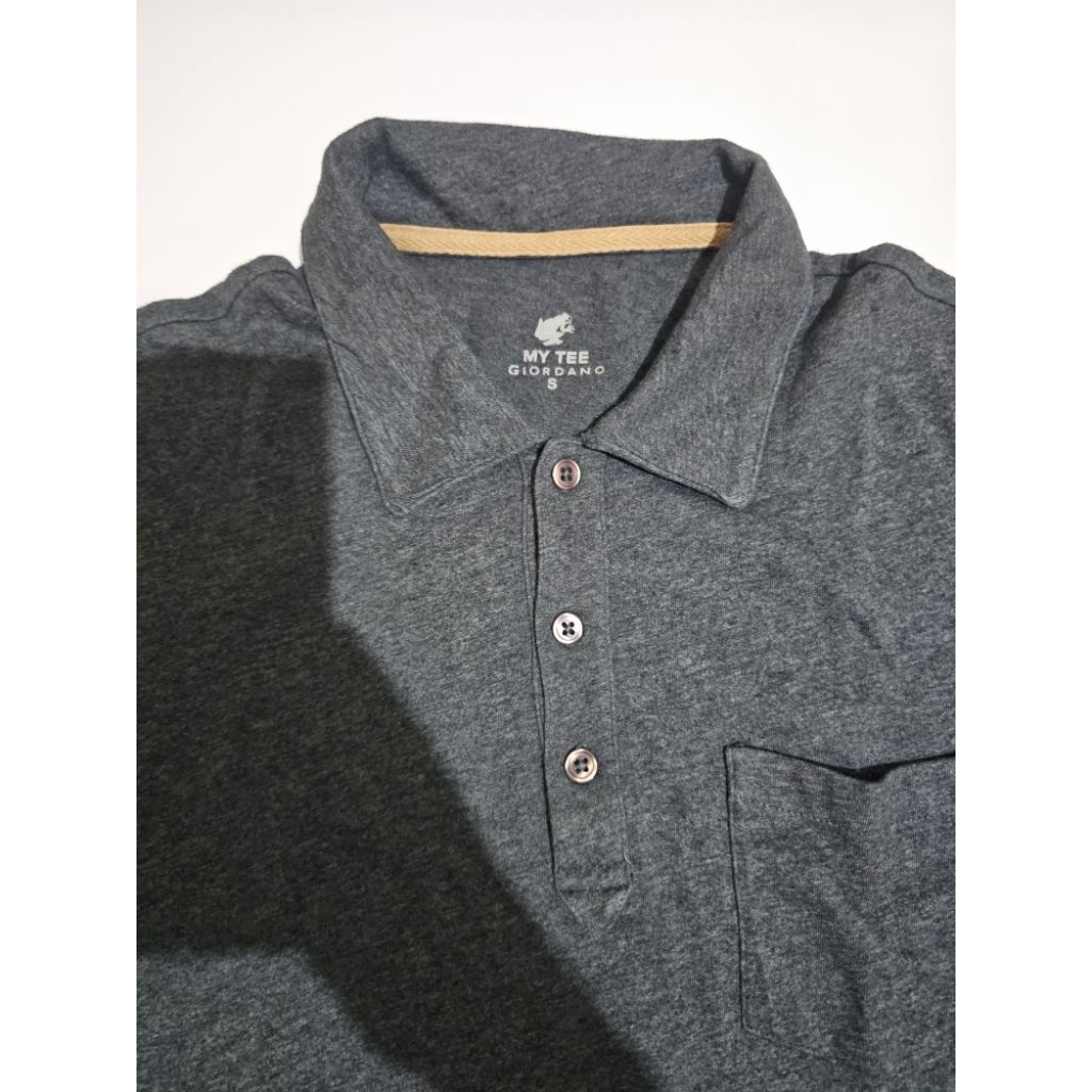 Polo kaos Giordano size S abu2 Preloved / bekas / second
