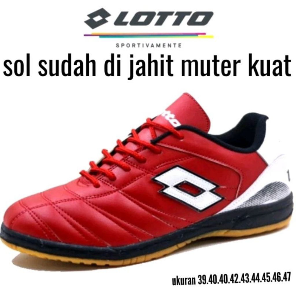 sepatu futsal sol piu/sepatu badminton/sepatu futsal kulit asli/sepatu futsal lotto(out sol sudah di
