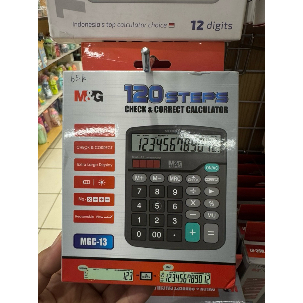 

M&G Kalkulator M&G MGC 13 12 digit 120 steps