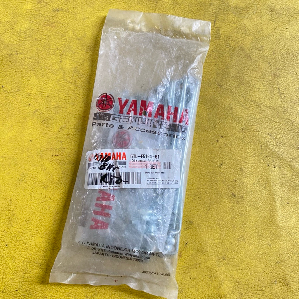 ruji jari jari velg roda depan Yamaha Mio sporty smile Nouvo original YGP 5TL-F5104-01