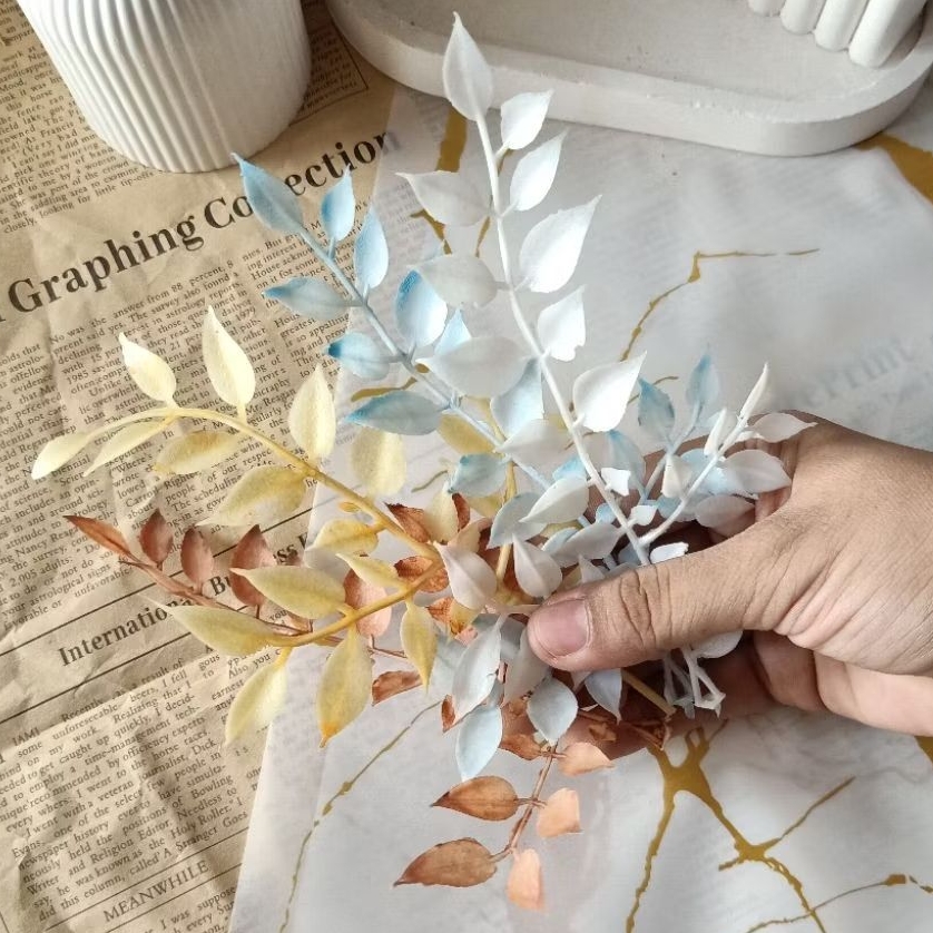 Daun RUSKUS daun artificial daun hias daun palsu daun buket