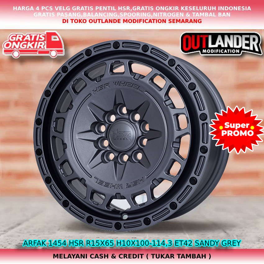 velg racing hsr r15 velg mobil Delica Expande Biante Capella Cronos LuxioTaruna dll hsr arfak r15
