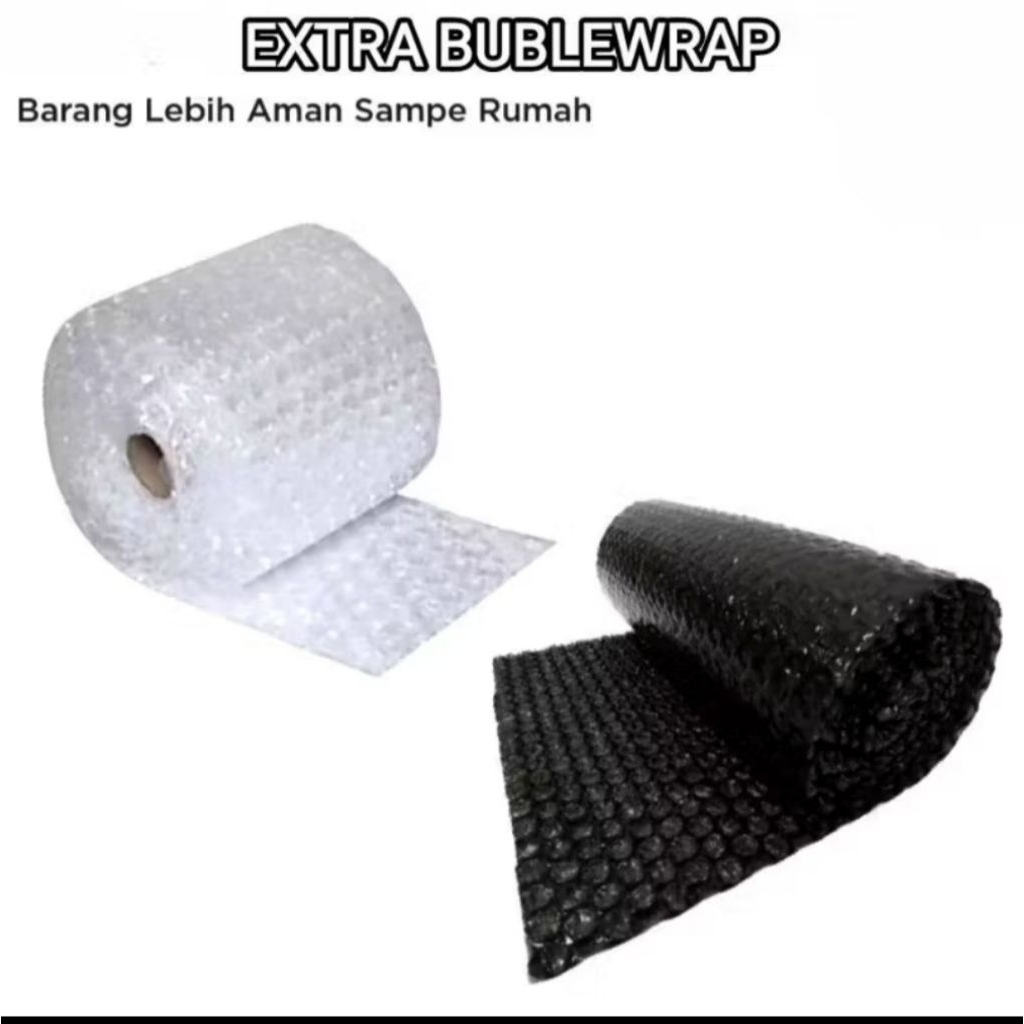 

extra buble wrap / tambahan packing agar paket aman sampai alamat tujuan
