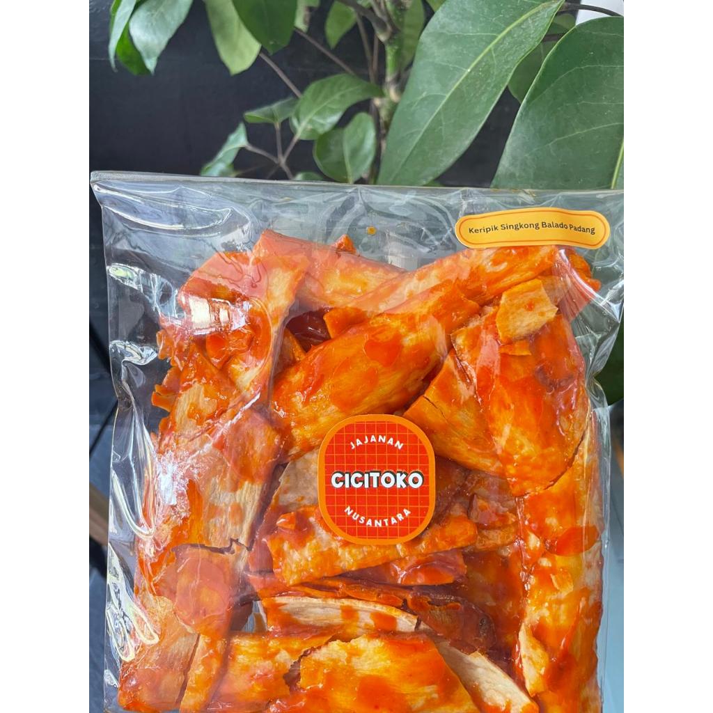 

CICITOKO Jajanan Nusantara - Keripik Singkong Balado Padang - 1 Size
