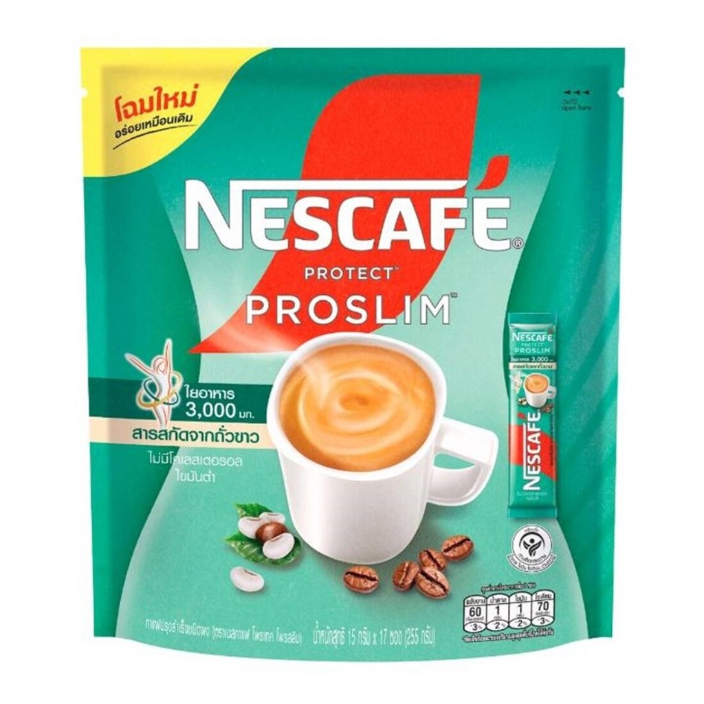 

Nescafe Proslim Instant Coffee Powder 15 g - 17pcs I Kopi Khusus Diet Original Thailand [MilliJastip]