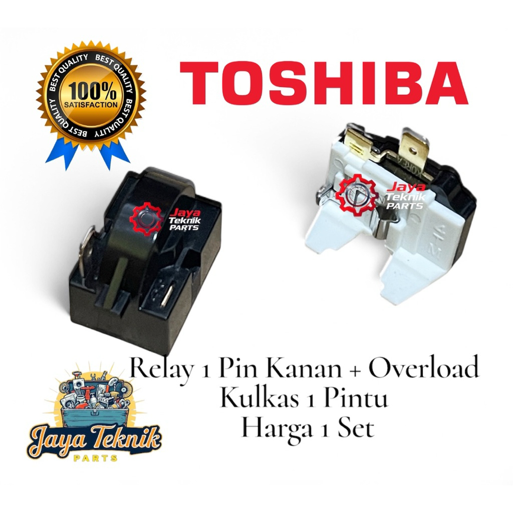 Set Relay Overload Kulkas Toshiba 1 Pintu / relai kulkas Toshiba