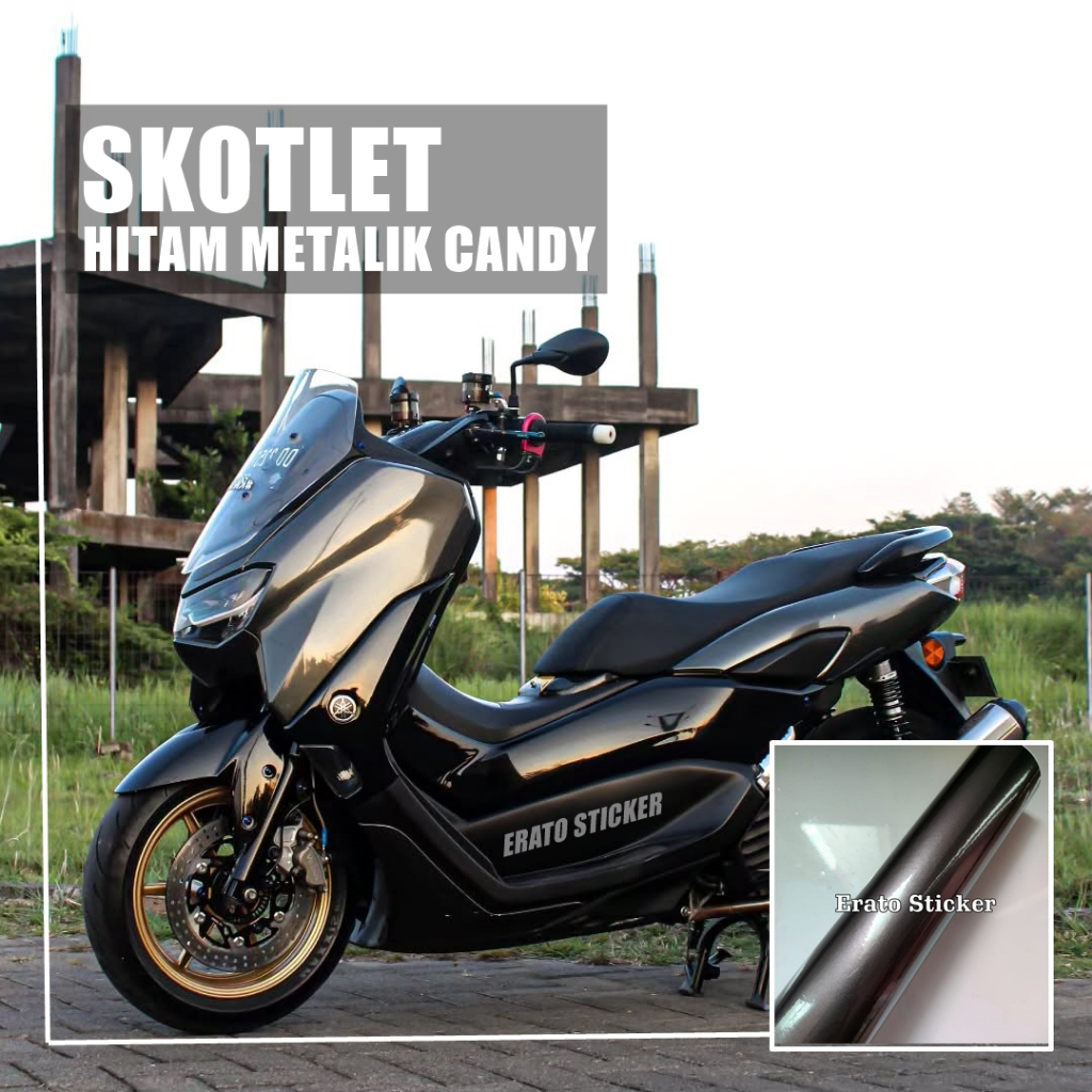 SKOTLET STIKER HITAM CANDY SKOTLET BLACK CANDY SKOTLET BLACK METTALIK CANDY SKOTLET HITAM METALIK