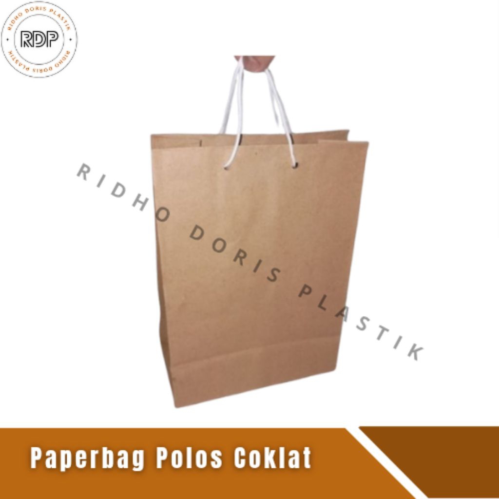 

paperbag coklat uk:20x14x7 isi12pcs
