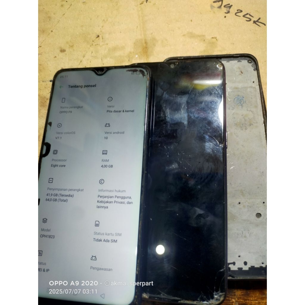 MESIN OPPO F9 NORMAL JAYA ORI