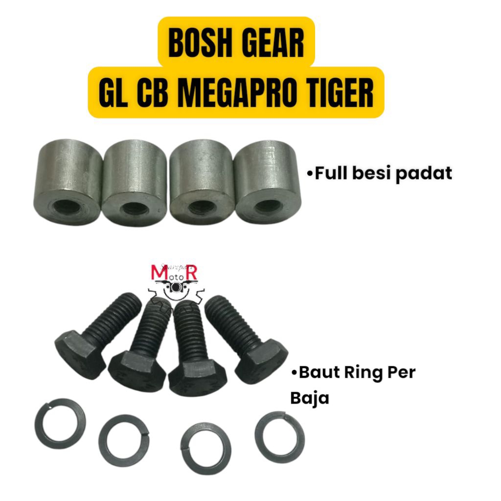 Bosh Gear Tiger Revo Megapro Primus Lama Gl Pro Max Drat Full Besi Baut Baja