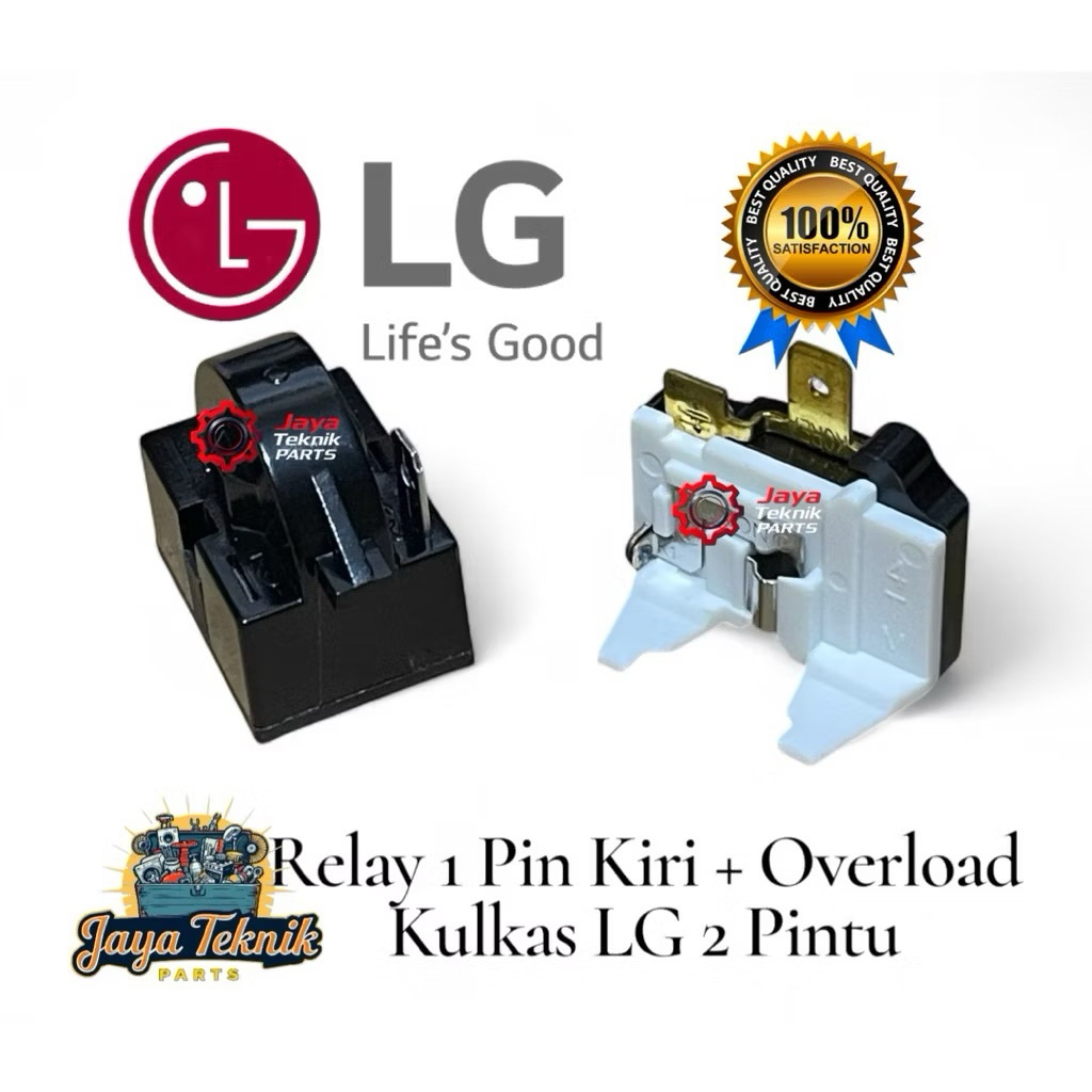 Relay 1 Pin kiri Overload Kulkas LG 2 Pintu Set / Ptc Overload Kulkas LG