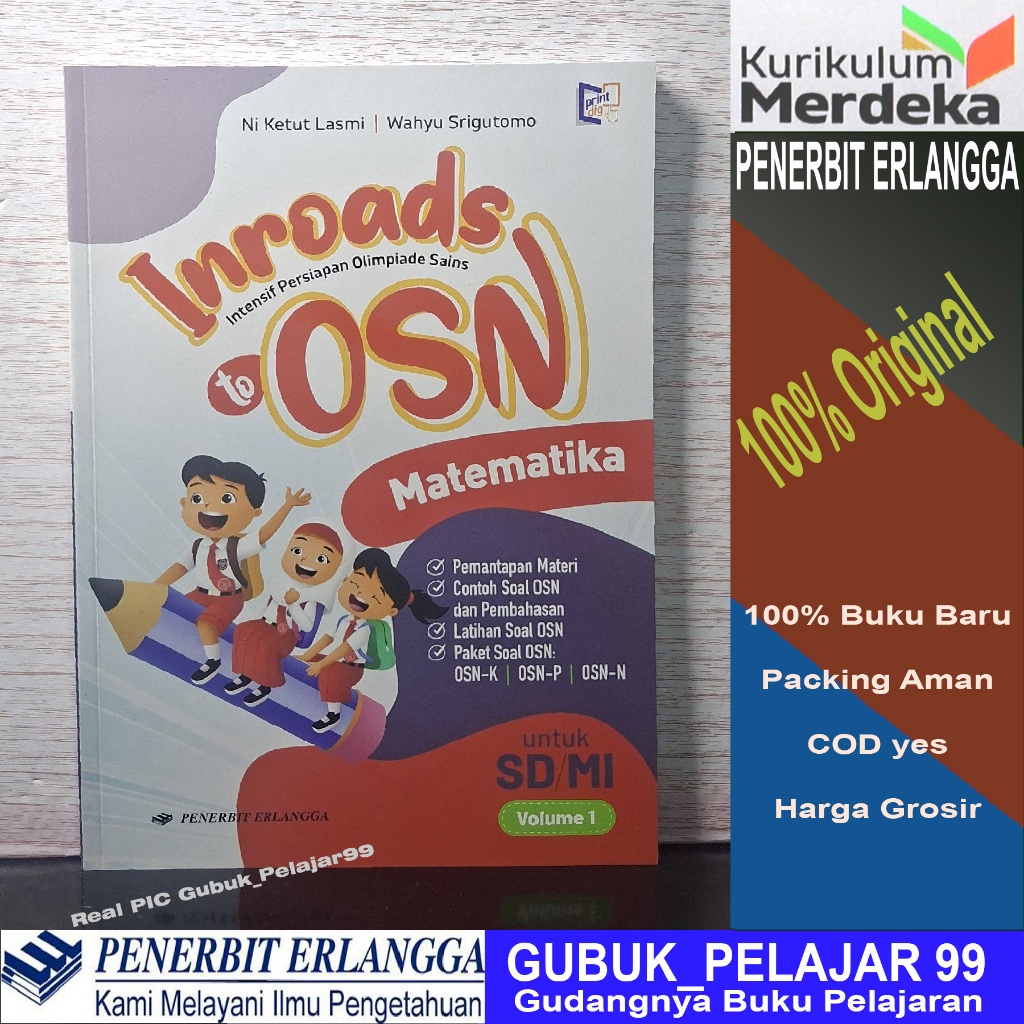 Inroads (Intensif Persiapan Olimpiade Sains) to OSN MATEMATIKA Untuk SD/MI volume 1 Erlangga