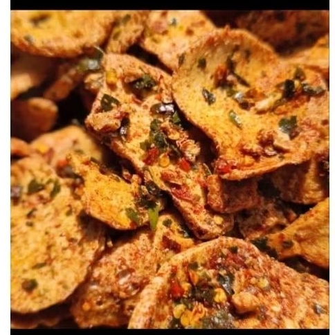 

Basreng Gepeng/Basreng Koin pedas daun jeruk