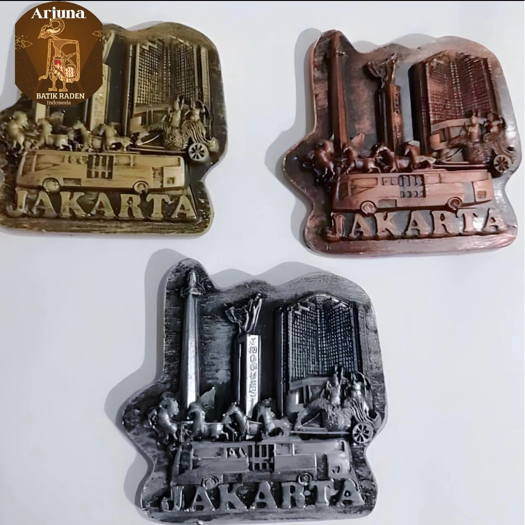 Magnet Kulkas Jakarta Souvenir Unik