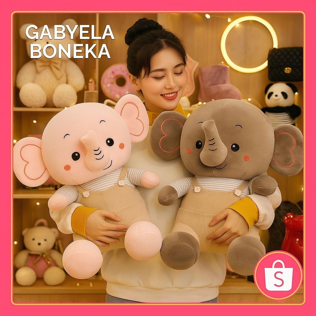 Boneka Gajah Pake Baju Ukuran XL